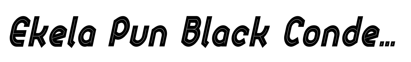 Ekela Pun Black Condensed Italic